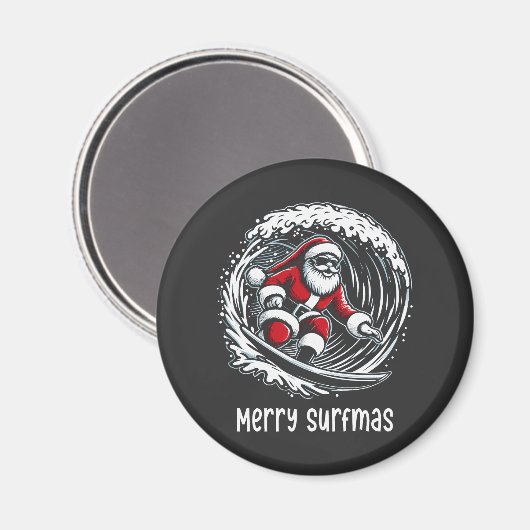 Merry Surfmas Magnet (Vorderseite/Rückseite)