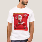 Merry Swagger Santa – Bold Christmas Vibes T-Shirt (Vorderseite)