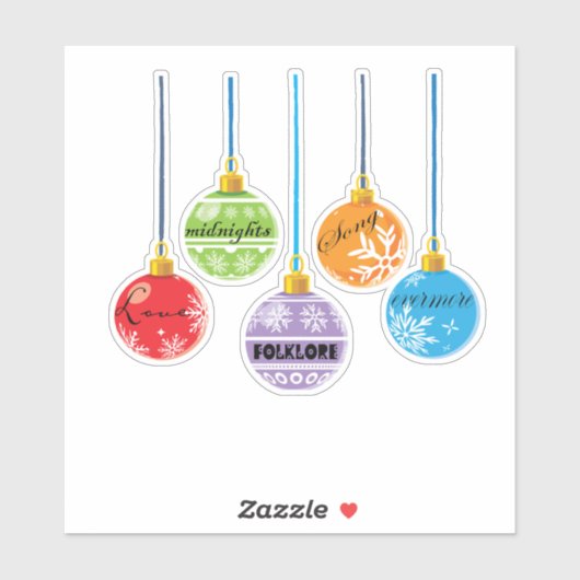 Merry Swiftmas Aufkleber (Blatt)