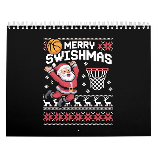 Merry Swishmas Basketball Ugly Christmas Xmas  Kalender (Titelbild)