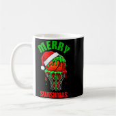 Merry Swishmas Basketball Ugly Christmas Xmas Men Kaffeetasse (Links)