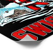 Merry Swishmas Basketball Ugly Christmas Xmas Men  Poster (Ecke)