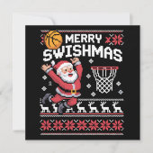 Merry Swishmas Basketball Ugly Weihnachten Weihnac (Vorderseite)
