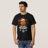Merry Swishmas für Basket Ball Fans T-Shirt (Vorne ganz)