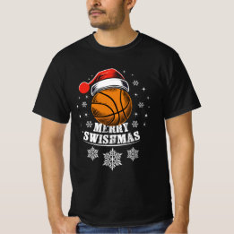 Merry Swishmas für Basket Ball Fans T-Shirt