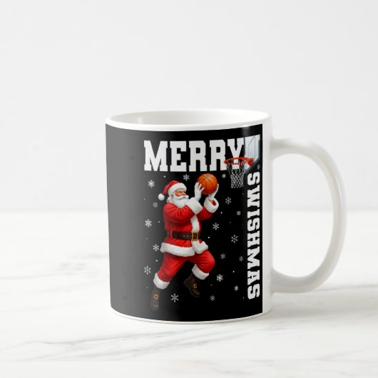 Merry Swishmas Srt Christmas Basketball Xmas Men B Kaffeetasse (Rechts)