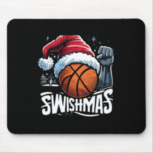 Merry Swishmas Ugly Christmas Basketball Weihnacht Mousepad