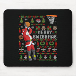 Merry Swishmas Ugly Christmas Mousepad