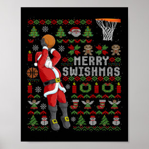 Merry Swishmas Ugly Christmas Poster