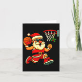Merry Swishmas Ugly Christmas Sweater Basketball C Karte (Vorderseite)