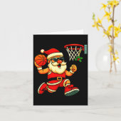Merry Swishmas Ugly Christmas Sweater Basketball C Karte (Gelbe Blume)