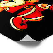 Merry Swishmas Ugly Christmas Sweater Basketball C Poster (Ecke)