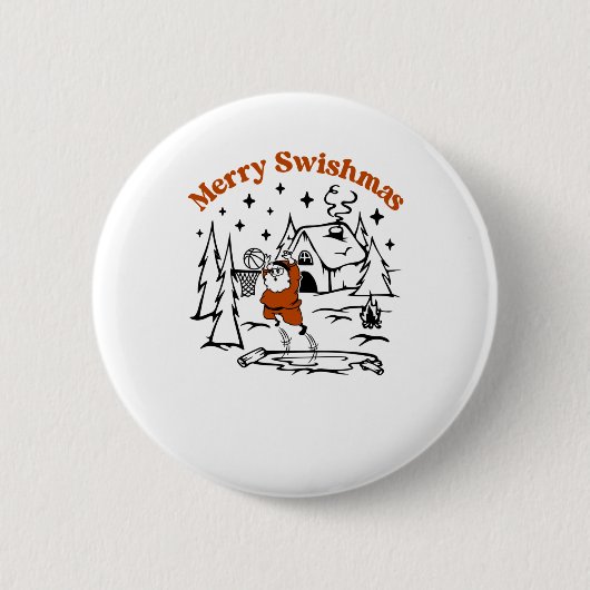 Merry Swishmas Ugly Sweater Button (Vorderseite)