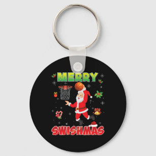 Merry Swishmas Weihnachten Bysketbyll Ugly Santa E Schlüsselanhänger