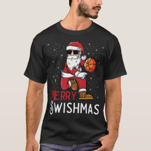 Merry Swishmas Weihnachten Weihnachten Weihnachtsb T-Shirt