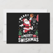 Merry Swishmas Weihnachten Weihnachtsfeier Basketb (Vorderseite)