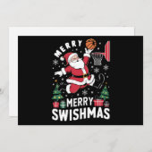 Merry Swishmas Weihnachten Weihnachtsfeier Basketb (Vorne/Hinten)