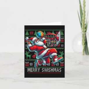 Merry Swishmas Weihnachts Basketball Ugly Youth Sw Karte
