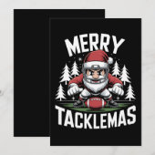 Merry Tacklemas Fußball Weihnachten Weihnachten We (Vorne/Hinten)