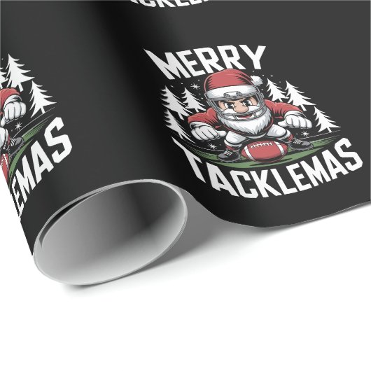Merry Tacklemas Fußball Weihnachten Weihnachten We Geschenkpapier (Rolleneckpunkt)