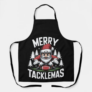 Merry Tacklemas Fußball Weihnachten Weihnachten We Schürze