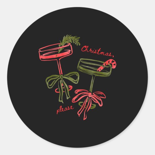 Merry Tails  Runder Aufkleber (Vorderseite)