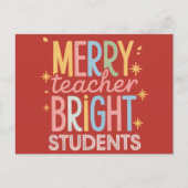 Merry Teacher Bright Schüler Weihnachten Weihnacht (Vorderseite)