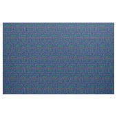 Merry Tex-Mas Y'all Rope Frame auf blau Stoff (Fat Quarter (45,7 x 55,9 cm))
