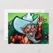 Merry Texmas Feiertagspostkarte (Vorne/Hinten)