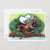 Merry Texmas Feiertagspostkarte (Vorne/Hinten)