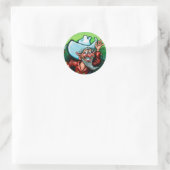 Merry Texmas Runder Aufkleber (Tasche)