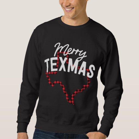 Merry Texmas Southern Texas Weihnachts Staat Buffa Sweatshirt (Vorderseite)