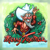 Merry Texmas Window Clying Fensteraufkleber (Blatt 3)