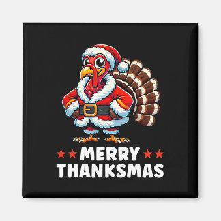 Merry Thanksmas Erntedank Türkei Xmas Funny Magnet