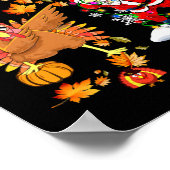 Merry Thanksmas Erntedank Weihnachten Poster (Ecke)