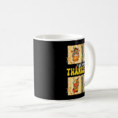 Merry Thanksmas Pumpkin Sce Latte Coffee Thanksgiv Kaffeetasse (VorderseiteRechts)