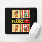 Merry Thanksmas Pumpkin Sce Latte Coffee Thanksgiv Mousepad (Mit Mouse)