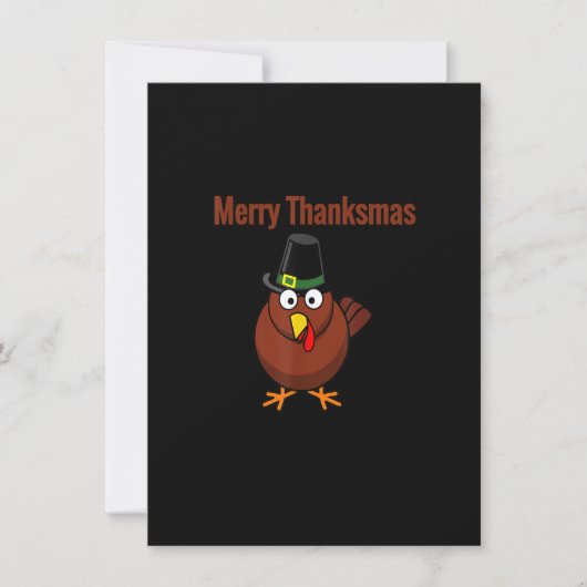 Merry Thanksmas Türkei Holiday Limited Edition Tha Einladung (Vorderseite)