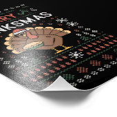 Merry Thanksmas Weihnachts-Erntedank Türkei Fotodruck (Ecke)