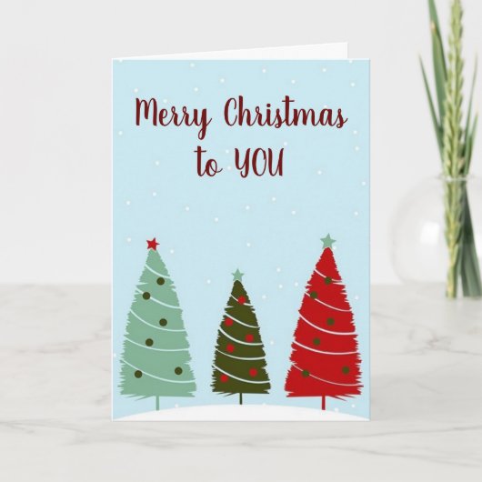 MERRY THIS CHRISTMAS "NEW LOVE" FEIERTAGSKARTE (Vorderseite)