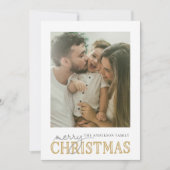 Merry Tidings Foto Weihnachten (Vorderseite)