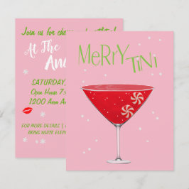 Merry tini Merry Martini Holiday Cocktail Party Einladung