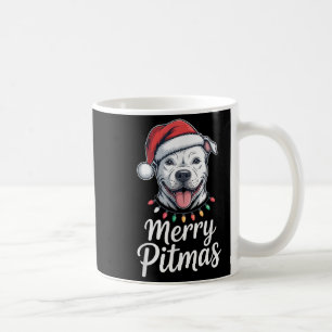 Merry Tmas Tbull Hund Weihnachtslicht Weihnachtsma Kaffeetasse
