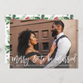 Merry & to be Verheiratet Verlobung Foto (Vorne/Hinten)