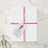 Merry to Holiday Geschenk Tag Snowman White Red Geschenkanhänger (Mit Garn)