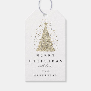 Merry to name Holiday Gold Diamond Weihnachtsbaum Geschenkanhänger