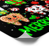 Merry Toothmas Teeth Collection Santa Reindeer Xma Poster (Ecke)