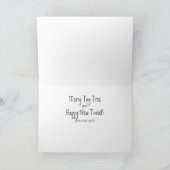 Merry Toy Tree Feiertagskarte (Innenseite)