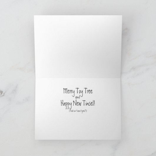 Merry Toy Tree Feiertagskarte (Innenseite)