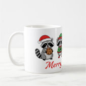 Merry Trashmas – Funny Christmas Raccoons Kaffeetasse (Links)
